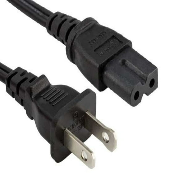 SANOXY Cables and Adapters; 6ft 18 AWG 2-Slot Polarized Notebook Power Cord (IEC320 C7 to NEMA 1-15P)