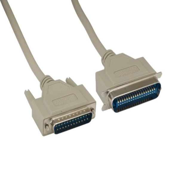 SANOXY Cables and Adapters; 6FT IEEE 1284 Parallel Printer Cable, DB25 Male to Centronics 36 (CN36) Male, Bi-Directional, Double Shielded, High-Speed Data Transfer