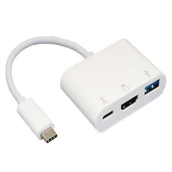 SANOXY Cables and Adapters; USB 3.1 Type C to 4K HDMI + USB 3.0 A + Type C Data and Charging Adapter