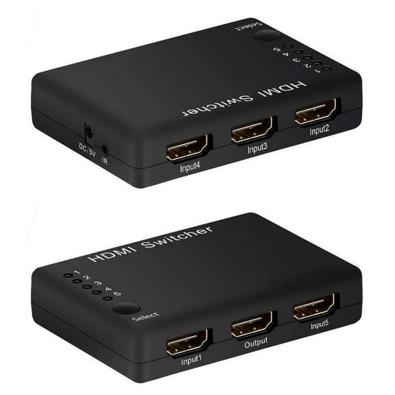 SANOXY HDMI 5x1 5 Port Switch/Switcher with IR Remote Support 3D