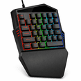 thumbnail image 1 of SANOXY One-Hand Gaming Keyboard LED Backlit 35-Key Wired Black, 1 of 6