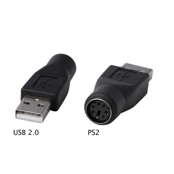 SANOXY PS/2 Female to USB Male Adapter-Replacement PS/2 Keyboard to USB Passive Adapter - M/F (BLACK)