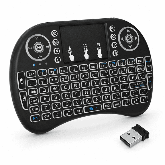 SANOXY Wireless Handheld Keyboard with Touchpad and Backlit Keys