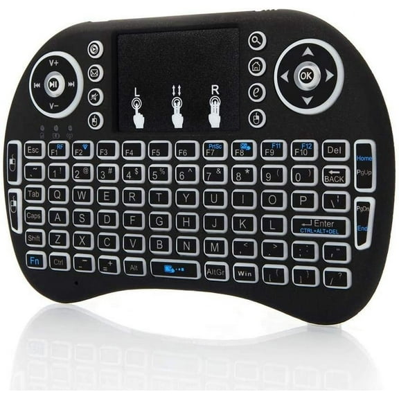 SANOXY Remote Control w. Touchpad Handheld Backlit Keyboard for Multi-Media PC, Smart TV, Android TV Box.