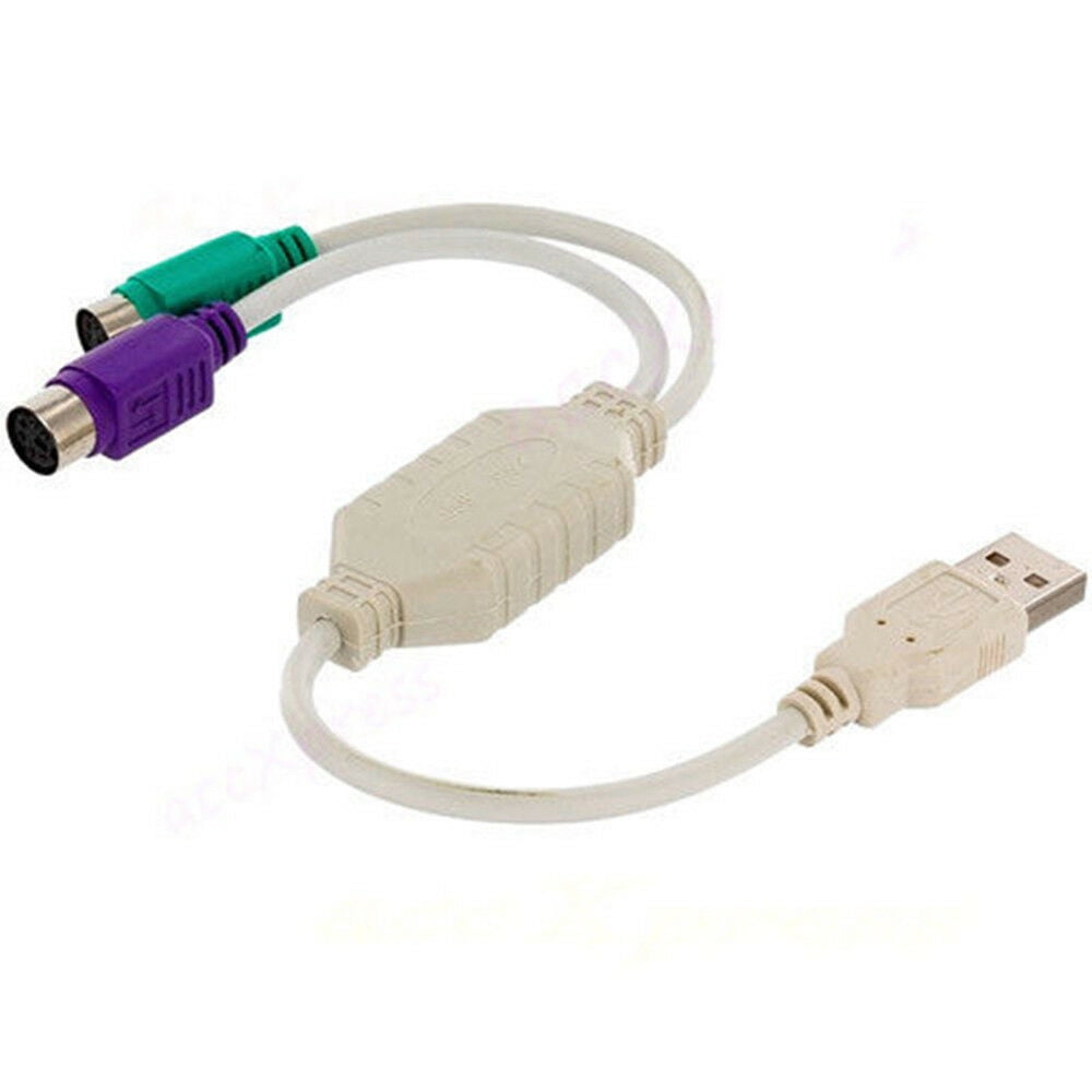 SANOXY USB to PS/2 Dual PS2 Converter Active Adapter - Walmart.com