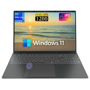 SANPTENT 16 Windows 11 Pro Laptop, 16GB RAM 512GB SSD Computer, 4-Core Intel Alder Lake N95, 1920*1200 IPS Screen, w/batteries