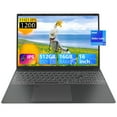 thumbnail image 1 of SANPTENT 16 inch 1920x1200 IPS FHD Laptop Computer, 16GB DDR4 RAM 512GB SSD, Intel Quad-Core Alder Lake N95, UHD Graphics, Wi-Fi, Bluetooth, Backlit Keyboard, Fingerprint, Windows 11 Pro, 1 of 7