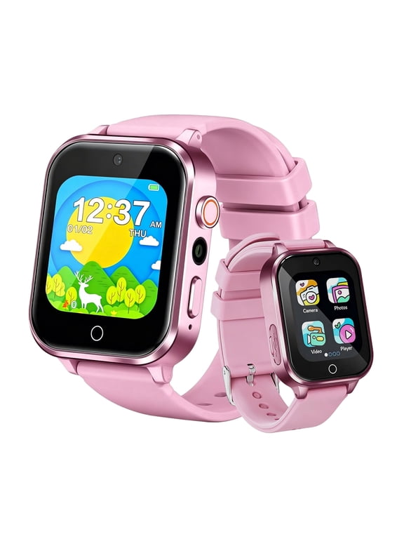 Kids Smart Watch Girls with 39 Games Alarm Clock, Touchscreen, Camera Music Player & Display Video & Audio Recording, Birthday Gifts for Girls Ages 3-12 (Purple)
