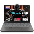 thumbnail image 1 of SANPTENT Gaming Laptop 16 inch 2.5K, AMD Ryzen 7-6800H, 16GB DDR5 RAM, 512GB SSD, AMD Radeon Graphics, WiFi 6, Backlit KB, Fingerprint, Win 11 Pro with Microsoft Office, 1 of 8