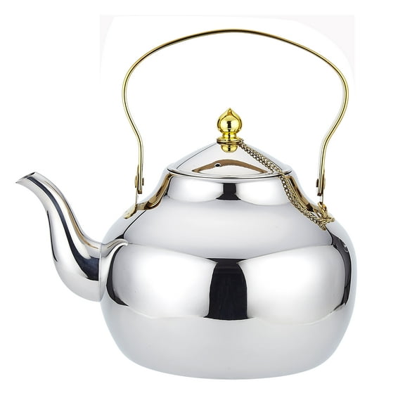 SANQIAHOME 2.1 Quart Stainless Steel Teapot With Infuser,Tea Kettle For Stove Top Minimalist Style