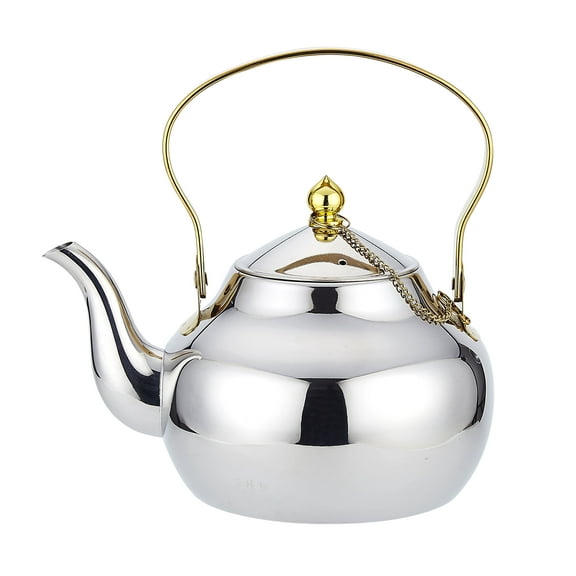 SANQIAHOME 1.6 Quart Stainless Steel Teapot With Infuser,Tea Kettle For Stove Top Minimalist Style
