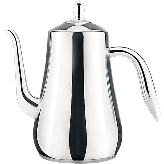 SANQIAHOME 1550ml(51Oz) Stainless Steel Teapot with strainer Tea Pot With Removable Infuser or filter for Loose Leaf and Tea Bags cold water Pitcher Tea Maker Dishwasher Safe