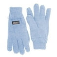 thumbnail image 1 of SANREMO Unisex Kids Knitted Fleece Lined Warm Winter Gloves (7-14, Years, Light Blue), 1 of 1