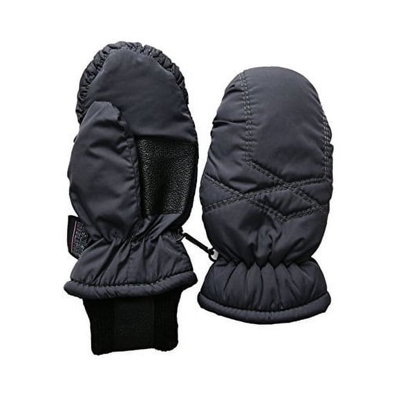 SANREMO Unisex Kids Toddler Thinsulate and Waterproof Cold Weather Ski Mittens (2-4 Years, Gray)