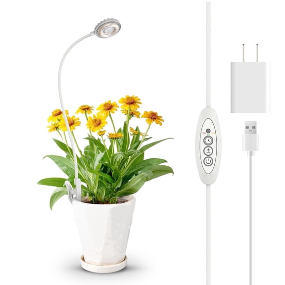 SANSI 4.33 in 7W LED Dimmable Indoor Grow Lights, Natural Daylight
