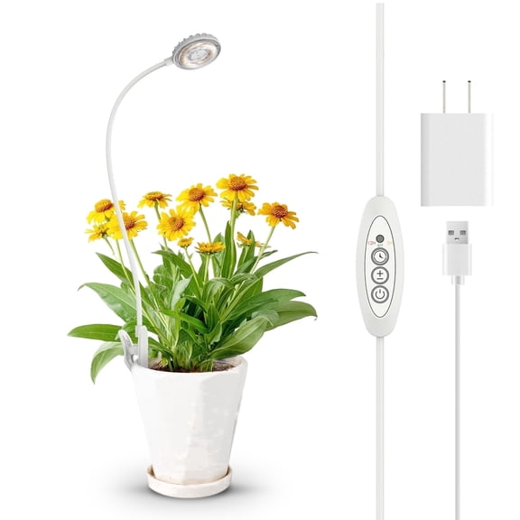 SANSI 4.33 in 7W LED Dimmable Indoor Grow Lights, Natural Daylight