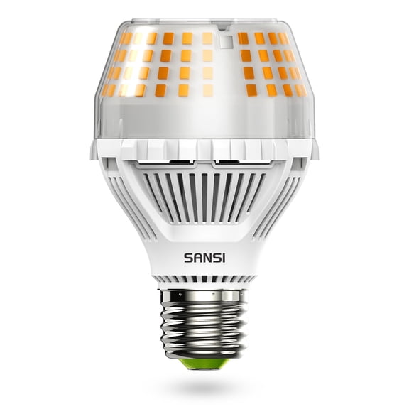 SANSI 20 Watts (200W Equiv) A19 LED Light Bulb, 3000 Lumens, E26 Base, 3000K Warm White Non-Dimmable