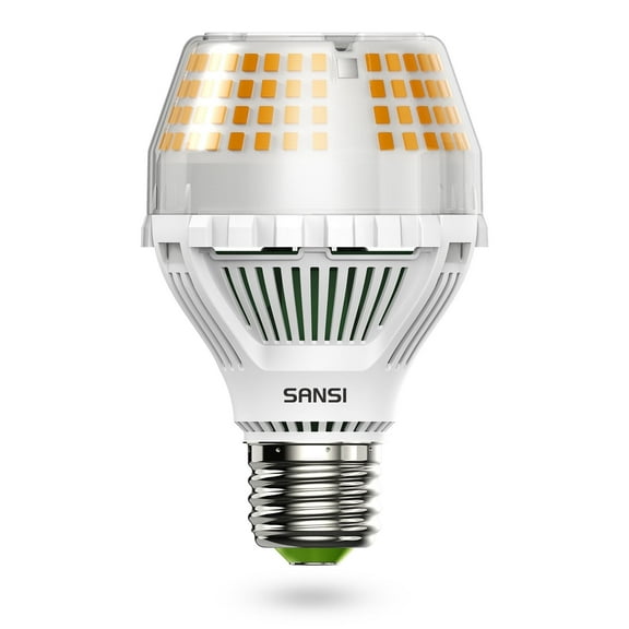 SANSI 25 Watts (250W Equiv) A19 LED Light Bulb, 4000 Lumens, E26 Base, 3000K Warm White Non-Dimmable