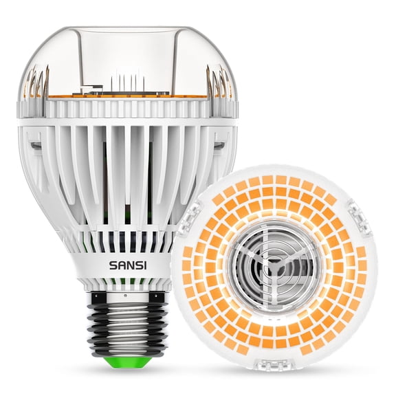 SANSI 30 Watts (300W Equiv) A19 LED Light Bulb, 4500 Lumens, E26 Base, 3000K Warm White Non-Dimmable