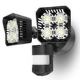 thumbnail image 1 of SANSI 36W Motion Sensor Lights Outdoor, 6000LM LED Security Light Black, 5000K Dusk to Dawn Light, 1 of 10