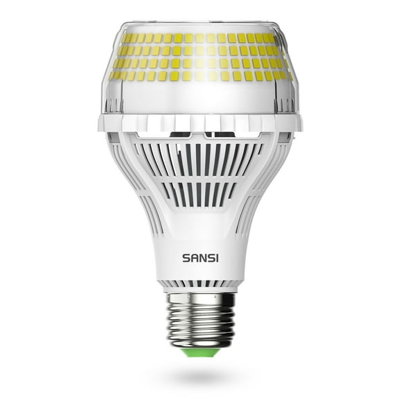SANSI 40 Watts (400W Equiv) A21 LED Light Bulb, 6000 Lumens, E26 Base, 5000K Daylight Non-Dimmable