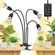 SANSI 40W LED Grow Bulb, Full Spectrum Black Clip-on Plant Grow Light with Timer for Indoor Plant
