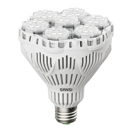 SANSI 45W 6000 Lumens Brightest LED Light Bulb, BR30 400W Equivalent 5000K Daylight E26 to E39, Super Bright Bulb Non-Dimmable, 22-Year Lifetime Energy Saving for Home Workshop