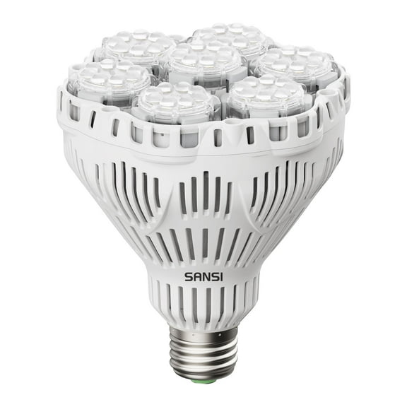 SANSI 45W 6000 Lumens Brightest LED Light Bulb, BR30 400W Equivalent 5000K Daylight E26 to E39, Super Bright Bulb Non-Dimmable, 22-Year Lifetime Energy Saving for Home Workshop