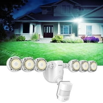 SANSI 55W 7000LM LED Security Light White, Motion Sensor Light Outdoor, 5000K Dusk to Dawn, 4 Modes