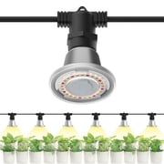 SANSI 72W Hanging Grow Light String, 6 LED Grow Light Bulbs, IP65 Waterproof Plant Grow Lamp