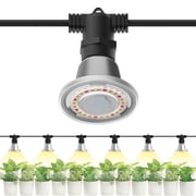 SANSI 72W Hanging Grow Light String, 6 LED Grow Light Bulbs, IP65 Waterproof Plant Grow Lamp