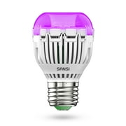 SANSI 7W LED UV Black Light Bulb for Glow Party, A15 UVA 395-405nm Blacklight Bulb E26 Base, 1-Pack