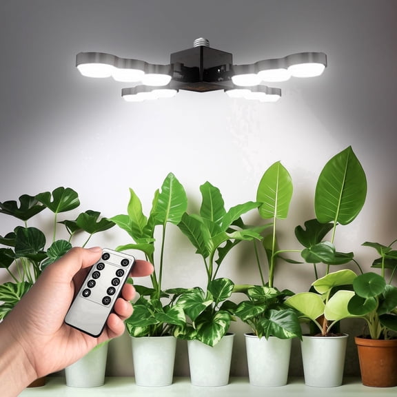 SANSI 80W LED Dimmable Folding Wings Remote Control Indoor Grow Light, Daylight