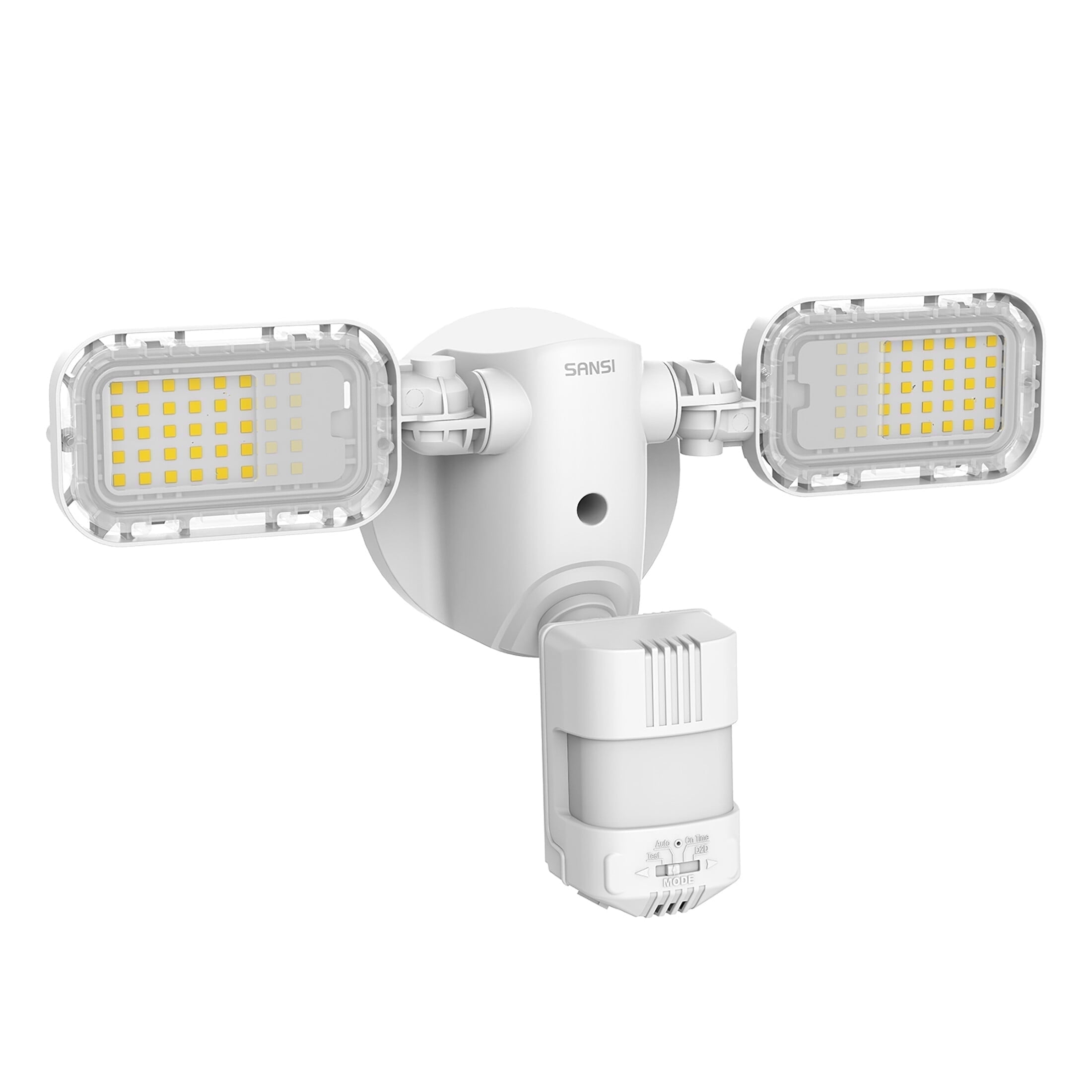SANSI 90W White LED Outdoor Flood Light with Motion Sensor