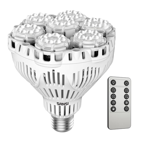 SANSI Full Spectrum 40W LED Energy Saving Indoor Grow Light with Remote, Auto On Off Timing