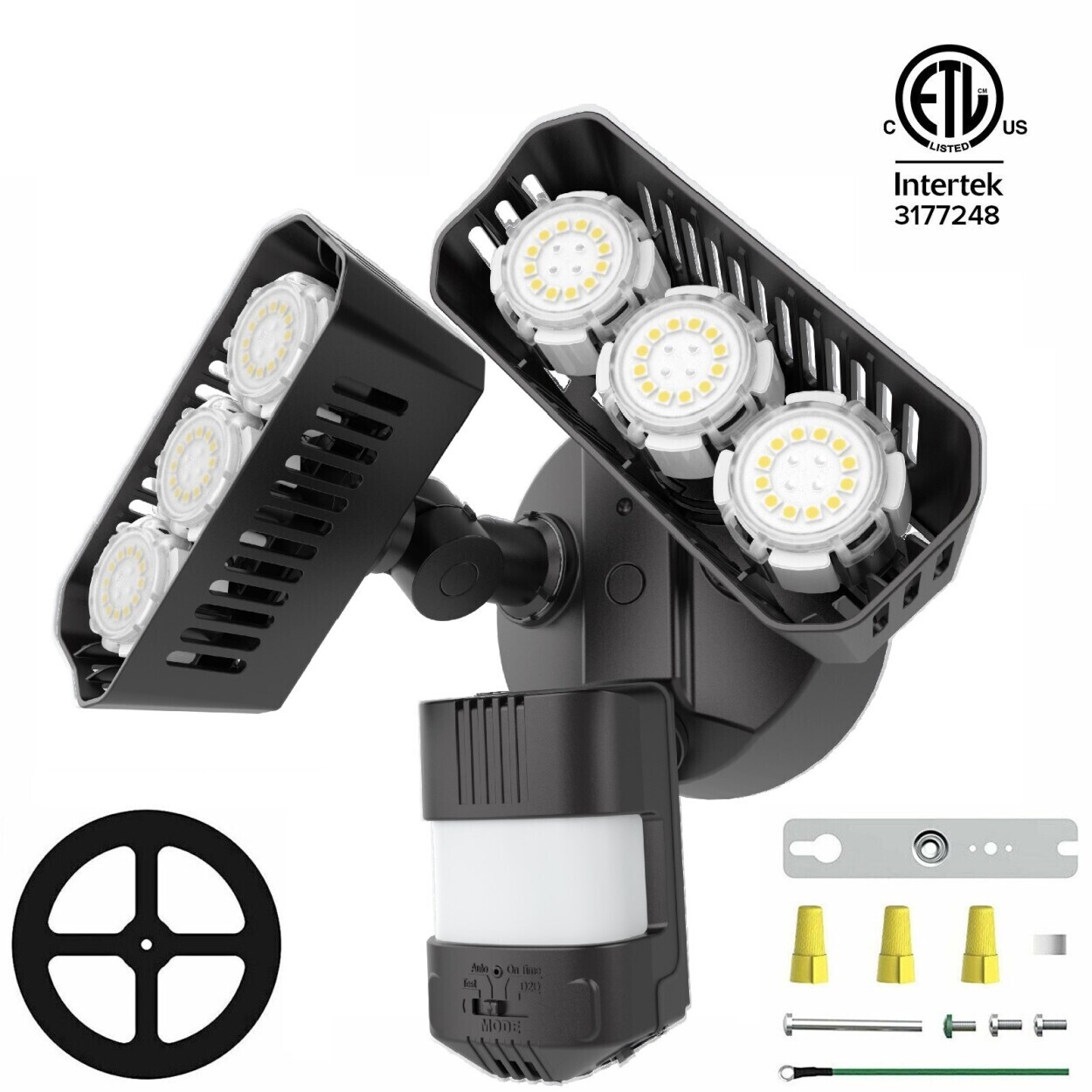 SANSI LED Security Light with Motion Sensor, 5000K, 5000lm, 38W ...