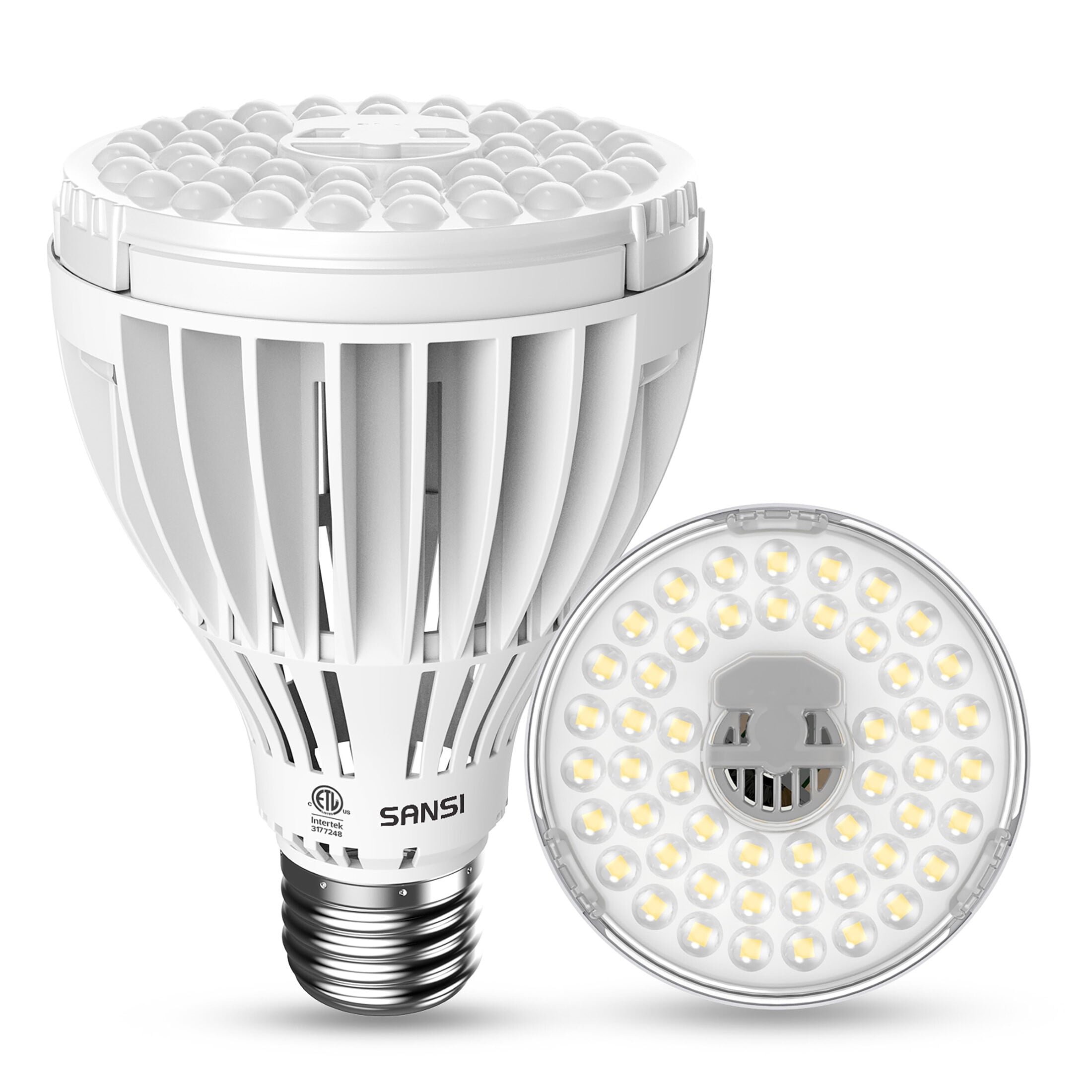 SANSI PAR25 24W LED Grow Light Bulb, 300W Equivalent Full Spectrum Plant Light Lamp, E26 Base, 1-Pack