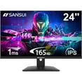 thumbnail image 1 of SANSUI 24 Inch Gaming Monitor 165Hz 1ms, DP x1 HDMI x2 FHD 1080P IPS Computer Monitor, Racing FPS RTS Modes (S24X5GF), 1 of 8
