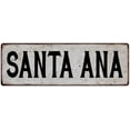 thumbnail image 1 of SANTA ANA Vintage Look Rustic Metal City State Sign 6 x 18 High Gloss Metal 206180041252, 1 of 1