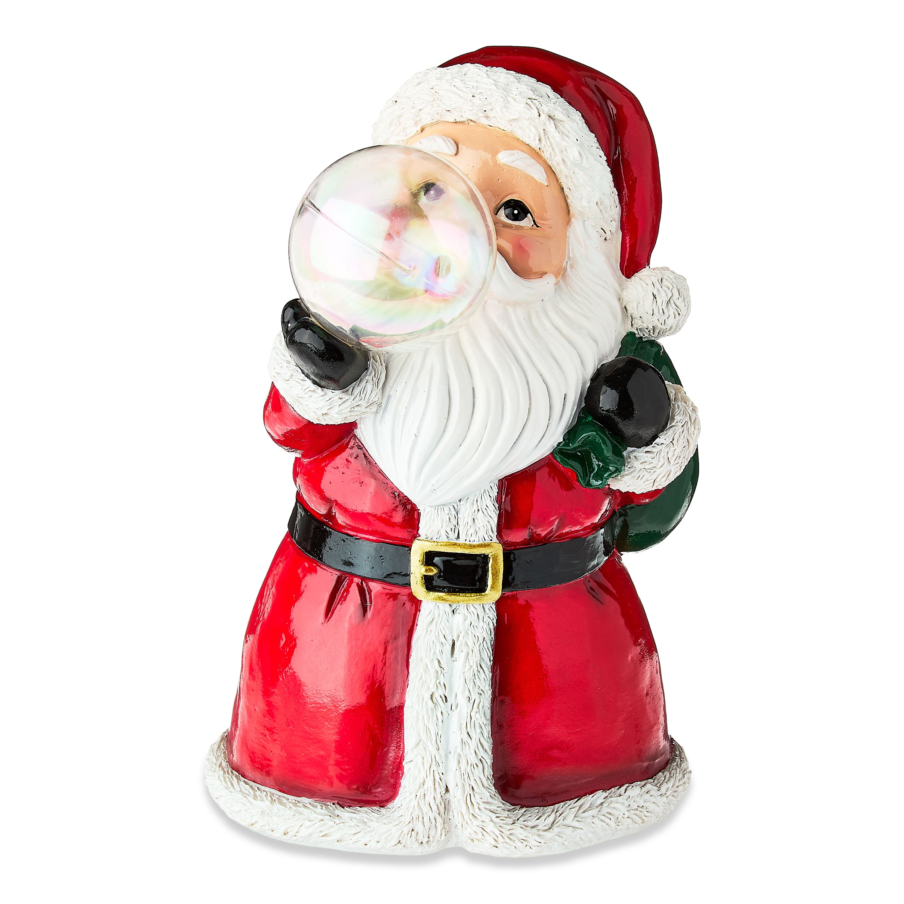 Santa with Bubble Christmas Tabletop Decoration, Red and White, 8.75", by Holiday Time