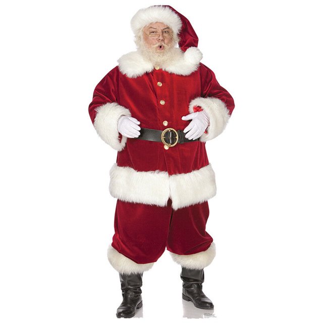 SANTA CLAUS Plastic Outdoor YARD SIGN Lifesize Christmas Standee ...