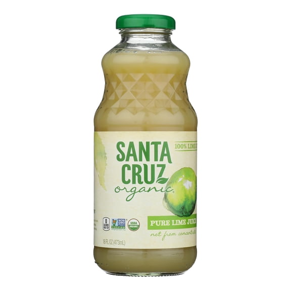 SANTA CRUZ - Organic Lime Juice Beverage - 16 Oz Case of