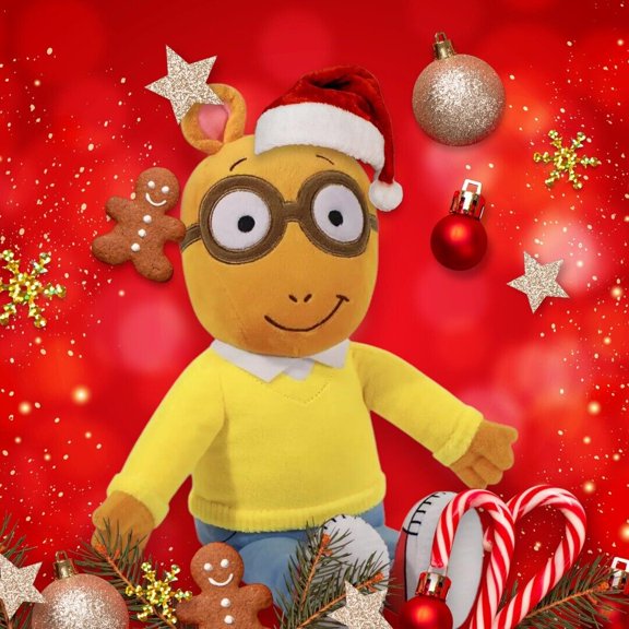 SANTA HAT Arthur Plush 12 High Quality Rare Plush Animal Doll Holiday Gift NEW