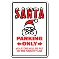thumbnail image 1 of SANTA Sign secret white elephant office party exchange xmas claus | Indoor/Outdoor | 20" Tall, 1 of 4