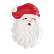 Holiday Time Red Santa Ceramic Serving Tray