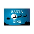 thumbnail image 1 of SANTA XING Aluminum Sign christmas holiday season santa reindeer presents | Indoor/Outdoor | 24" Tall, 1 of 4