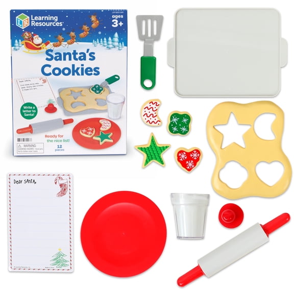 Learning Resources Santa's Cookies Set, Christmas Cookie Playset, Ages 3+