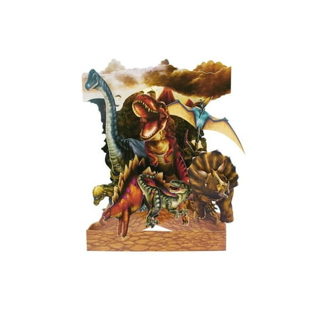 SANTORO 3D Swing Greeting Card, Dinosaurs