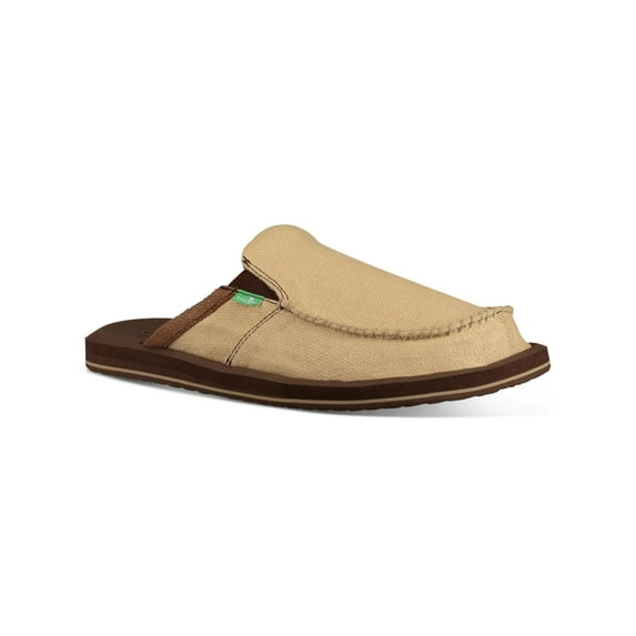 SANUK Mens Beige Goring Cushioned You Got My Back Iii Round Toe Slip On Loafers Shoes 11