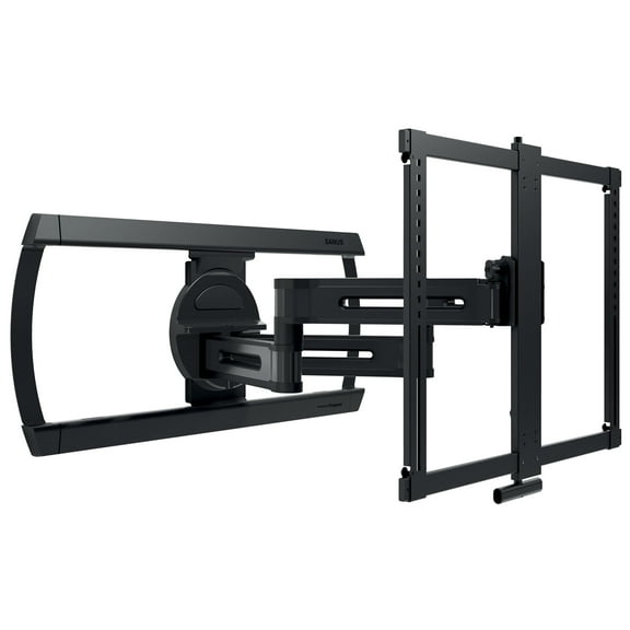 SANUS Height Adjustable Full Motion TV Wall Mount for 42" to 90" TVs - Raise or Lower TV 4" After Install - Maximizes Compatibility with Your Setup - 3 Step DIY w/Smooth Extension, Tilt & Swivel